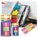3M 686PGO POSTIT DURABLE TABS 3 COLOURS PINK GREEN ORANGE PACK 66