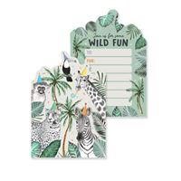 INVITATIONS JUNGLE 8PK E8355