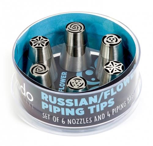 Mondo Piping Tips RussianFlower 10Pk