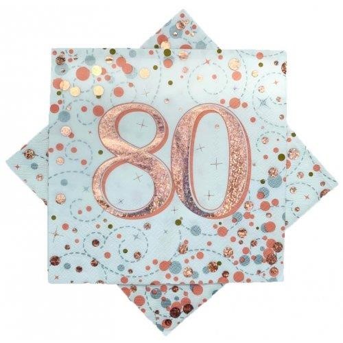 Napkin Celebration 80 Rose Gold 16pk