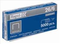 RAPID 266 6MM STAPLES BOX 5000