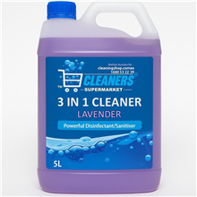 3 In 1 Disinfectant Cleaner Lavender 5L