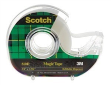 3M SCOTCH 810 MAGIC TAPE IN DISPENSER 19MM X 33M