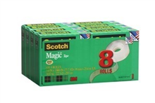 3M SCOTCH 8108 MAGIC TAPE MULTI PACK 19MM X 25M PACK 8