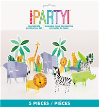 ANIMAL SAFARI TABLE DECO KIT 5 PIECE 73928