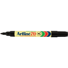 ARTLINE 70 PERMANENT MARKER FINE BULLET 15MM BLACK
