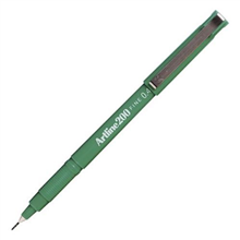 Artline 200 Bright Fineliner 04mm Fine  Green
