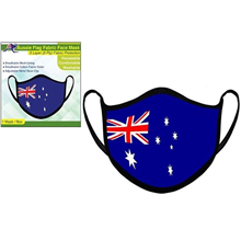 Aussie Flag Face Mask Fabric 3PLY 1PK