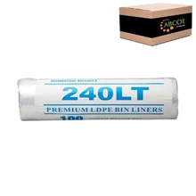 Austar GBag 240L Premium Clear 100ROLL