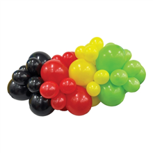 BALLOON ARRANGEMENT PANTHER PRIDE GARLAND 1M