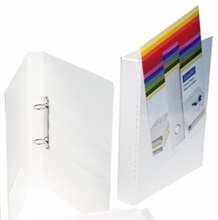 BANTEX INSERT BINDER 2O RING A4 16MM WHITE