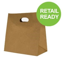 BROWN PAPER BAG DIECUT 280X280X150MM 500CTN