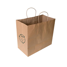 BROWN PAPER BAG TWIST MED 300X310X180 EACH