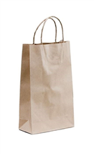 Baby Brown Paper Twisted Handle 265x160mm 10Pack