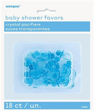 Baby Shower Pacifiers 1 Crystal Blue 18 Pack