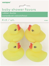 Baby Shower Rubber Ducks 4 Pack