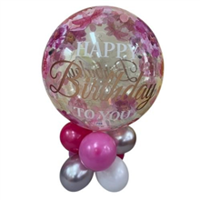 Balloon Arrangement 233 Peony Bday Topiary