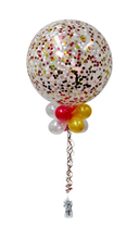 Balloon Arrangement 90cm Latex Confetti With Topiary 178