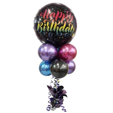 Balloon Arrangement Happy Birthday Topiary With Round Foil 198