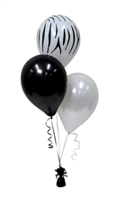 Balloon Arrangement Zebra Print 3 Balloons 177