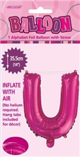 BALLOON FOIL 14 HOT PINK U  SelfInflating