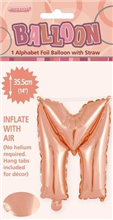 BALLOON FOIL 14 ROSE GOLD M  SelfInflating