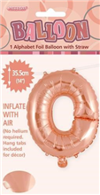 BALLOON FOIL 14 ROSE GOLD O  SelfInflating