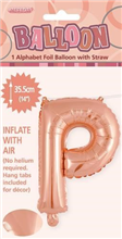 BALLOON FOIL 14 ROSE GOLD P  SelfInflating