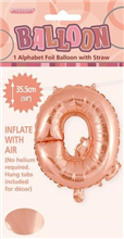 BALLOON FOIL 14 ROSE GOLD Q  SelfInflating