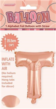 BALLOON FOIL 14 ROSE GOLD T  SelfInflating