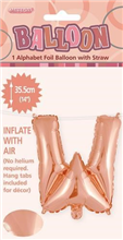 BALLOON FOIL 14 ROSE GOLD W  SelfInflating