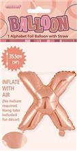 BALLOON FOIL 14 ROSE GOLD X  SelfInflating
