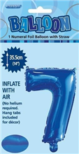 BALLOON FOIL 14 ROYAL BLUE 7  SelfInflating