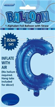 BALLOON FOIL 14 ROYAL BLUE C  SelfInflating