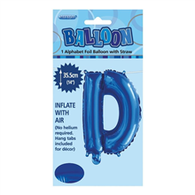 BALLOON FOIL 14 ROYAL BLUE D  SelfInflating
