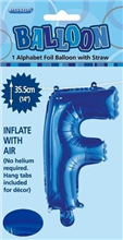 BALLOON FOIL 14 ROYAL BLUE F  SelfInflating