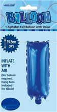 BALLOON FOIL 14 ROYAL BLUE I  SelfInflating