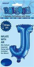 BALLOON FOIL 14 ROYAL BLUE J  SelfInflating