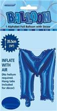 BALLOON FOIL 14 ROYAL BLUE M  SelfInflating