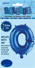 BALLOON FOIL 14 ROYAL BLUE O  SelfInflating