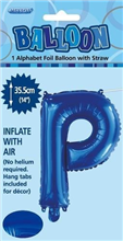 BALLOON FOIL 14 ROYAL BLUE P  SelfInflating