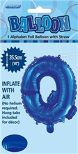 BALLOON FOIL 14 ROYAL BLUE Q  SelfInflating