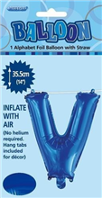 BALLOON FOIL 14 ROYAL BLUE V  SelfInflating