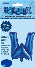 BALLOON FOIL 14 ROYAL BLUE W  SelfInflating