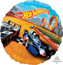 Balloon Foil 17 Hot Wheels Uninflated