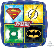 Balloon Foil 17 Justice League Uninflated