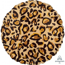 Balloon Foil 17 Leopard Print Uninflated