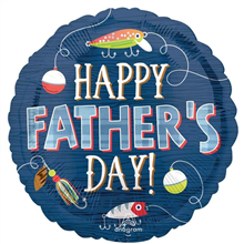 Balloon Foil 18  Hooked On  Dad Grill Uniflated