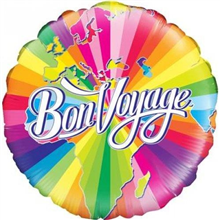 Balloon Foil 18 Bon Voyage Uninflated