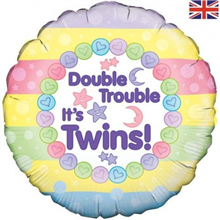 Balloon Foil 18 Double Trouble Twins 228243P
